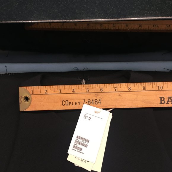 H&M (16) Black Sleeveless Romper Dress with Raw Edge Detail - Picture 4 of 12